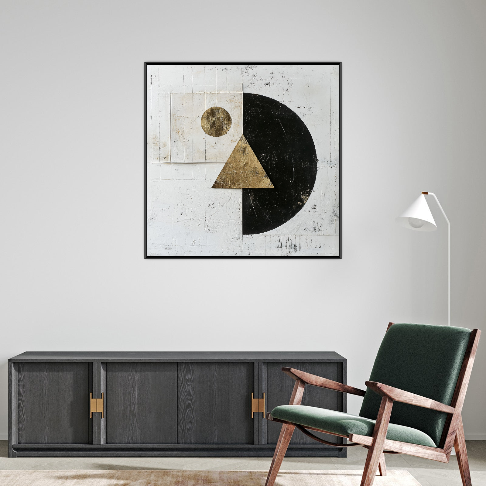 Umetnička slika Triangle na platnu - NS Canvas Shop