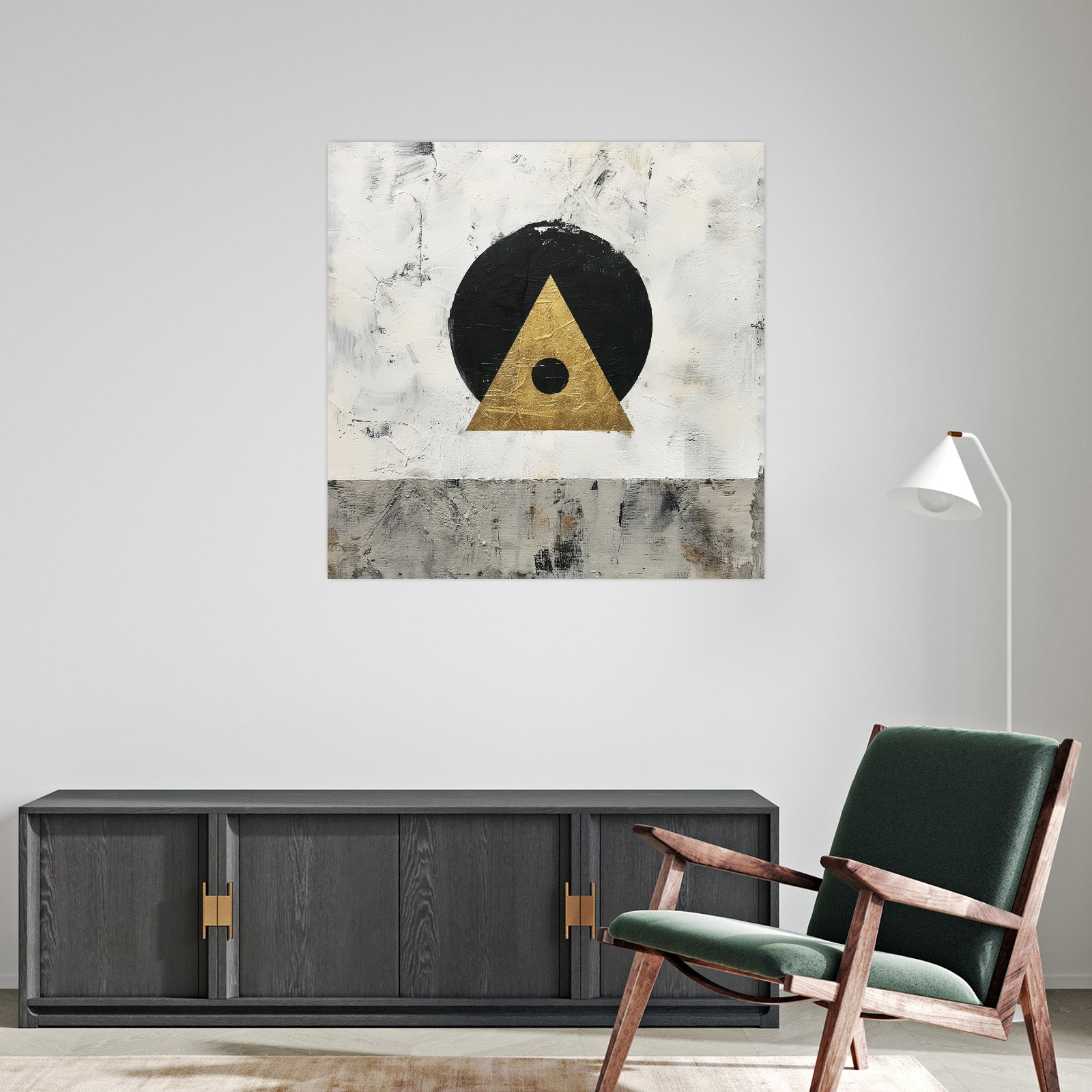 Umetnička slika Triangle na platnu - NS Canvas Shop