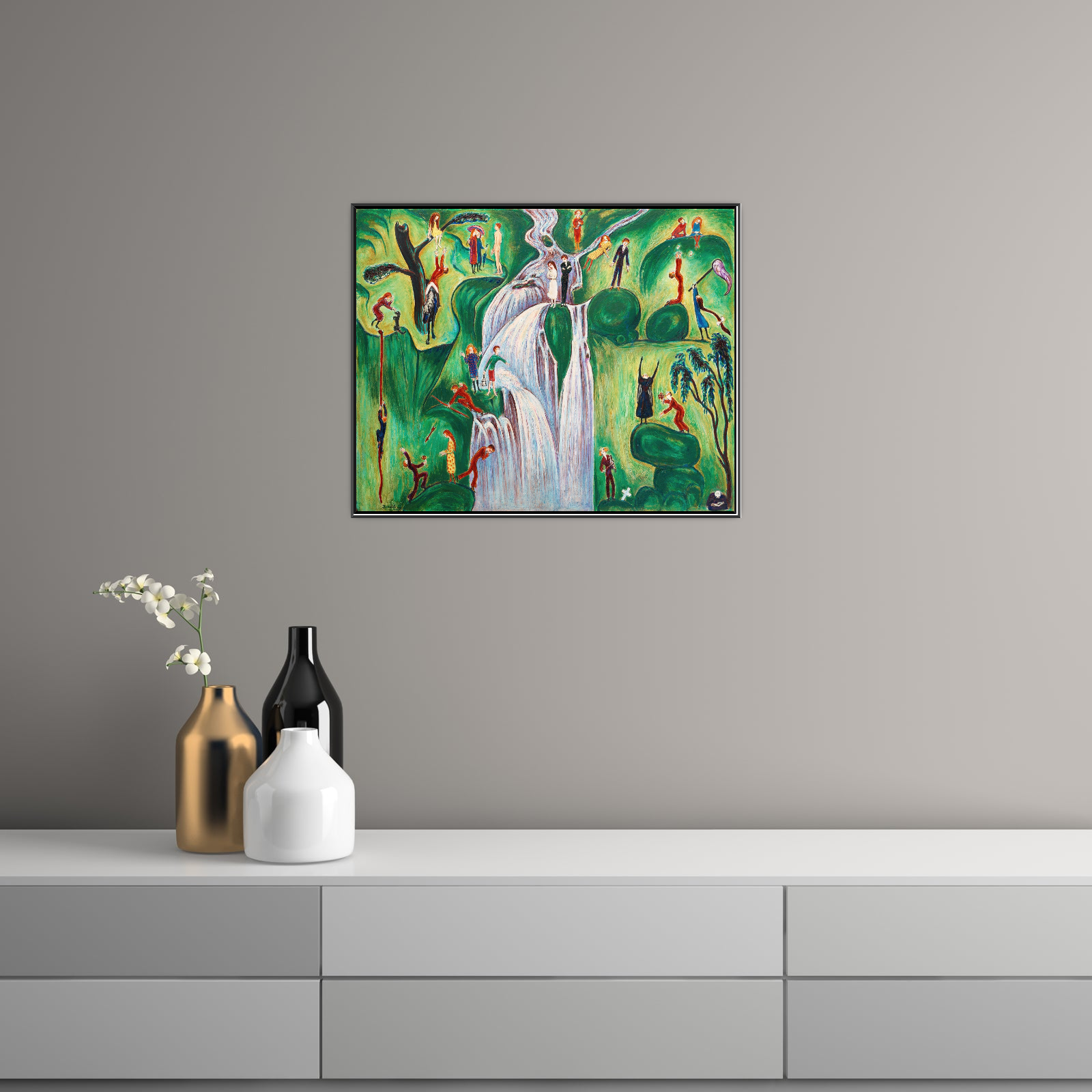 Umetnička slika Vattenfallet, Nils Dardel na platnu - NS Canvas Shop