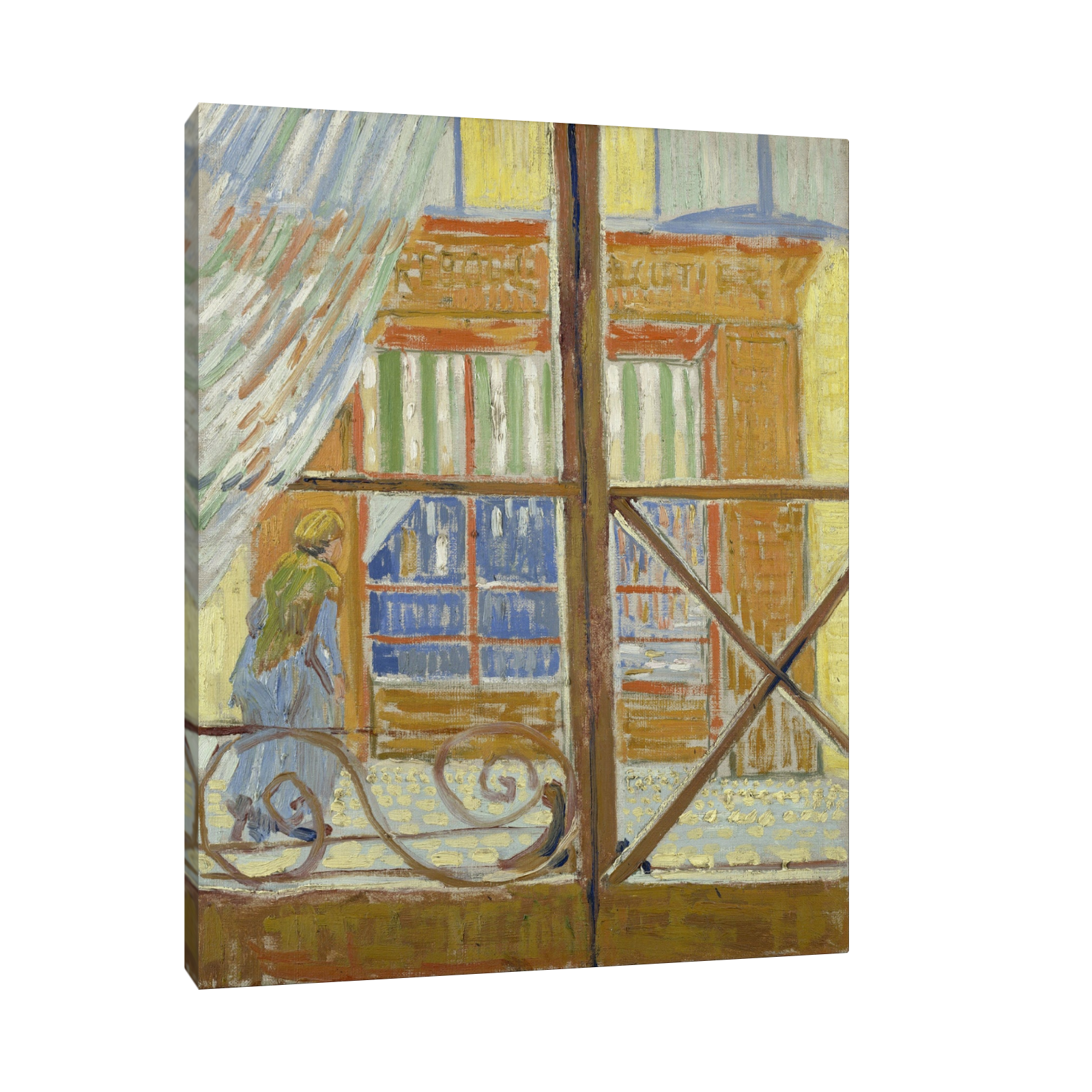 Umetnička slika View of a butcher’s shop, Vincent van Gogh na platnu - NS Canvas Shop