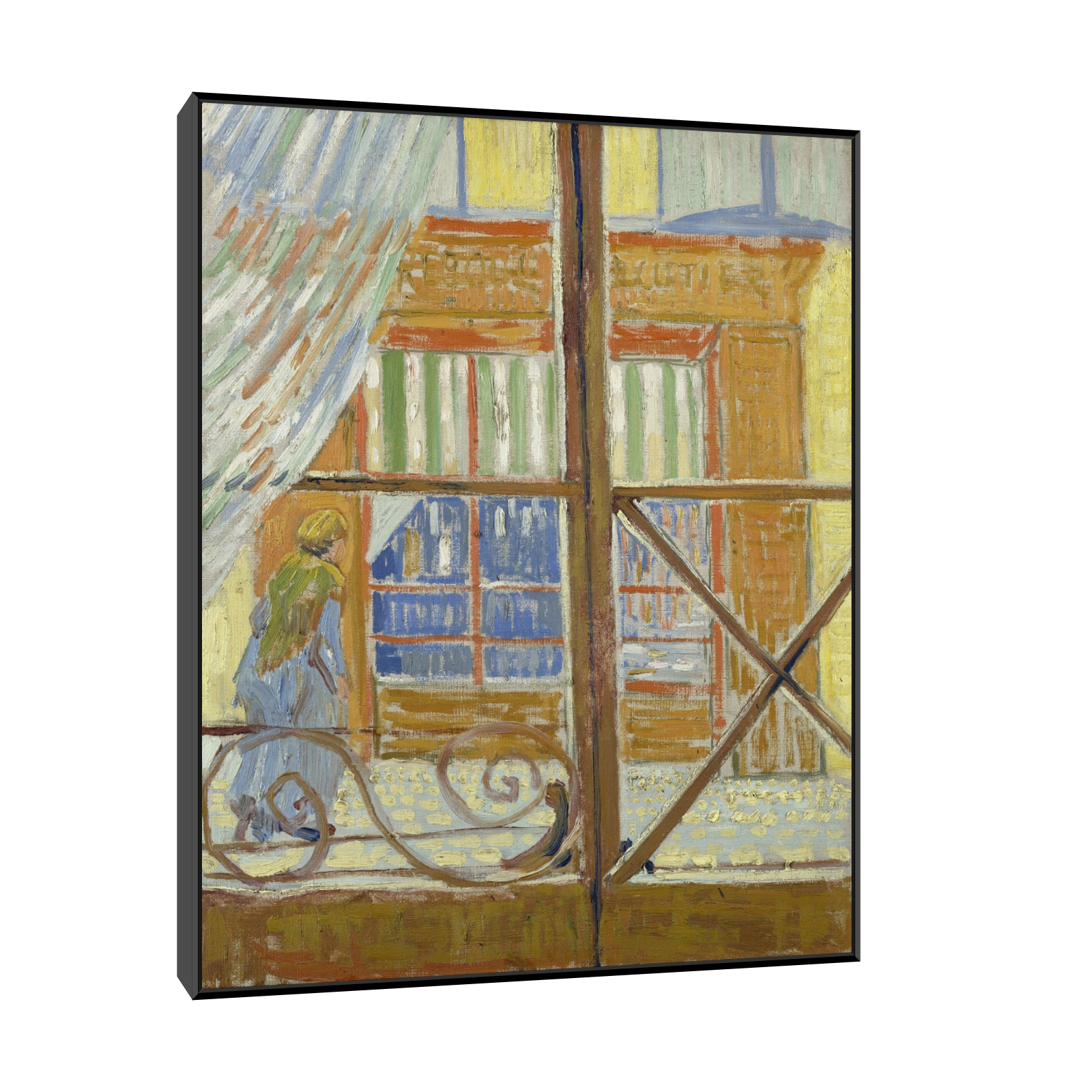 Umetnička slika View of a butcher’s shop, Vincent van Gogh na platnu - NS Canvas Shop