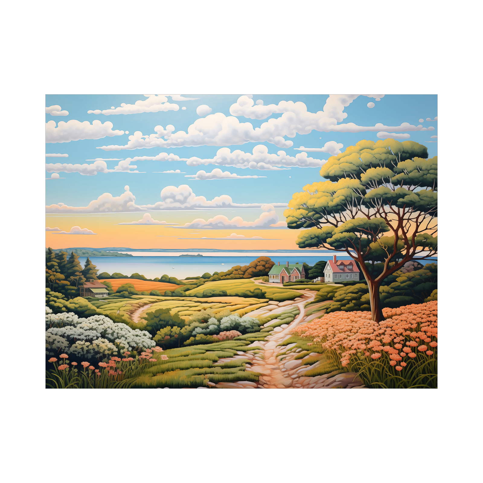 Umetnička slika Vinogradi na platnu - NS Canvas Shop