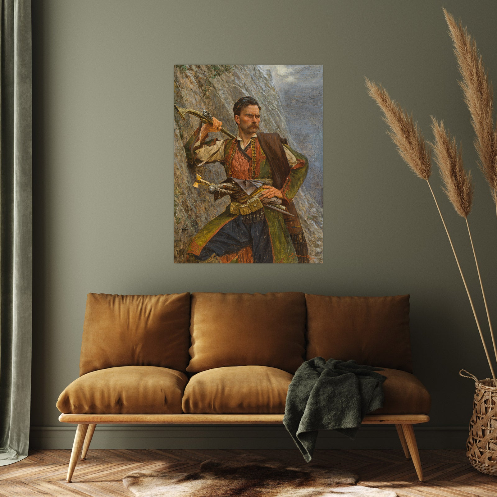 Umetnička slika Vojnik iz Crne Gore, Paja Jovanović na platnu - NS Canvas Shop