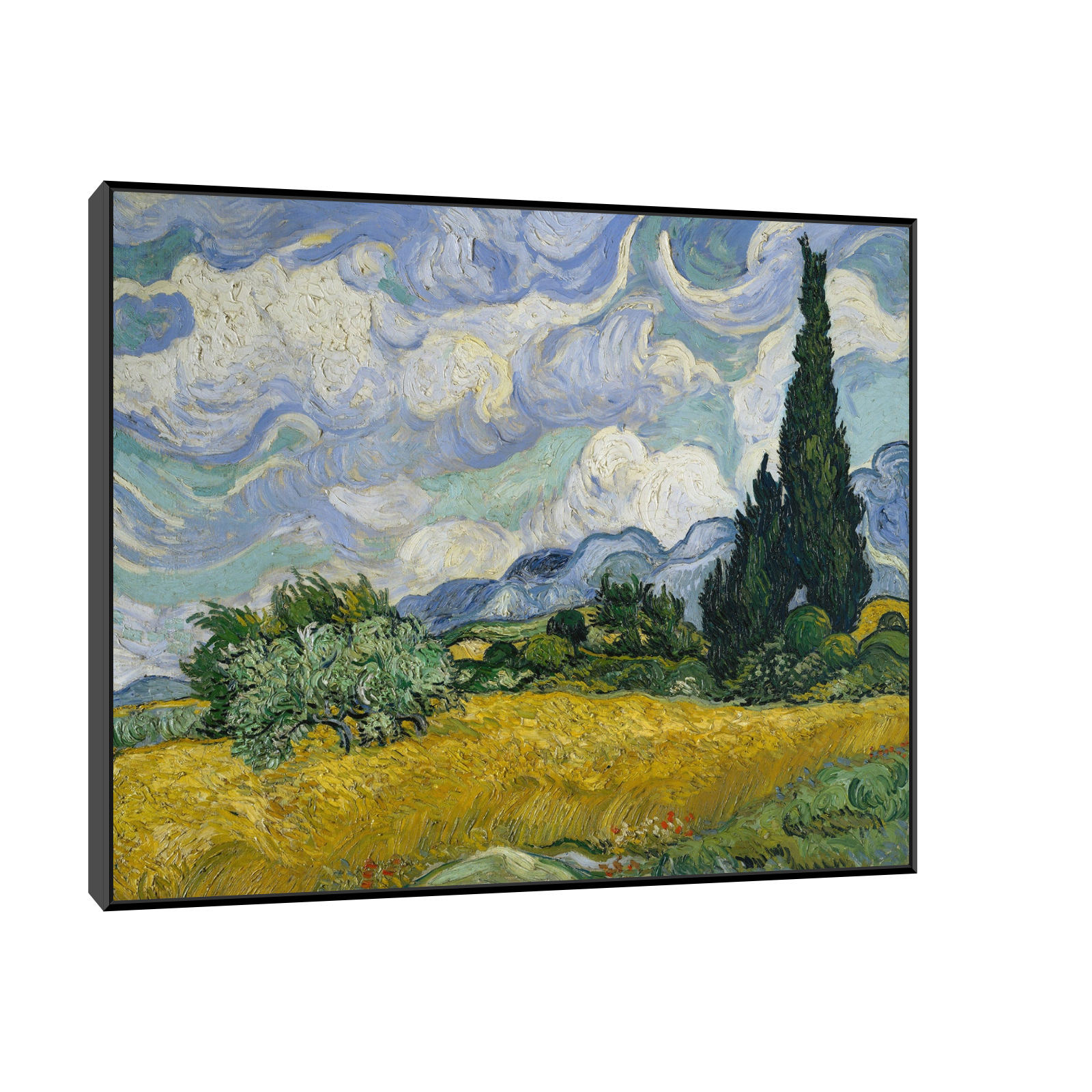 Umetnička slika Wheat Field with Cypresses, Vincent van Gogh na platnu - NS Canvas Shop