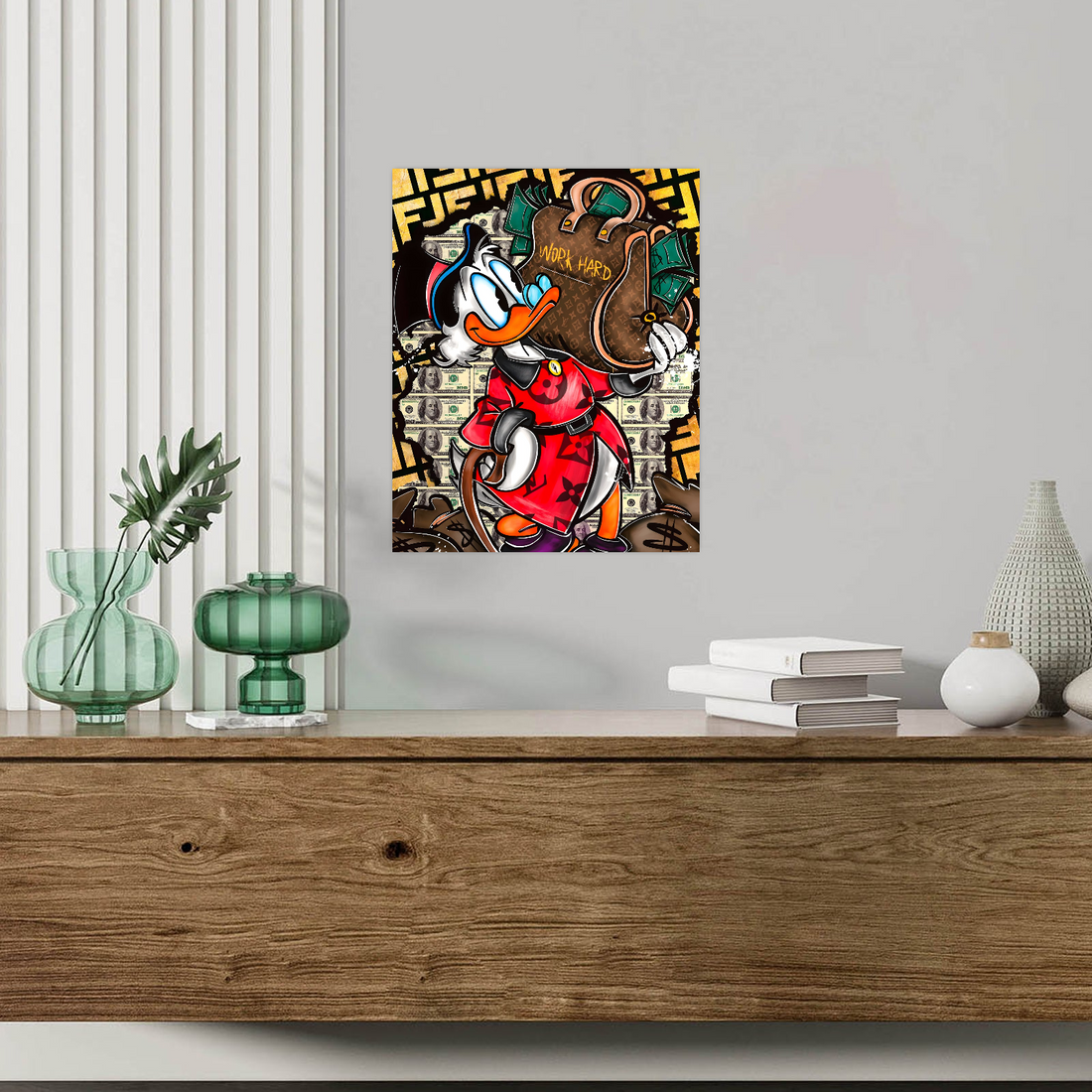 Work Hard – Pop Art Duck Edition