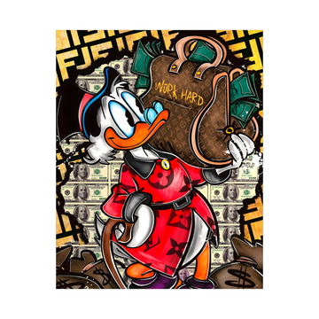 Work Hard – Pop Art Duck Edition