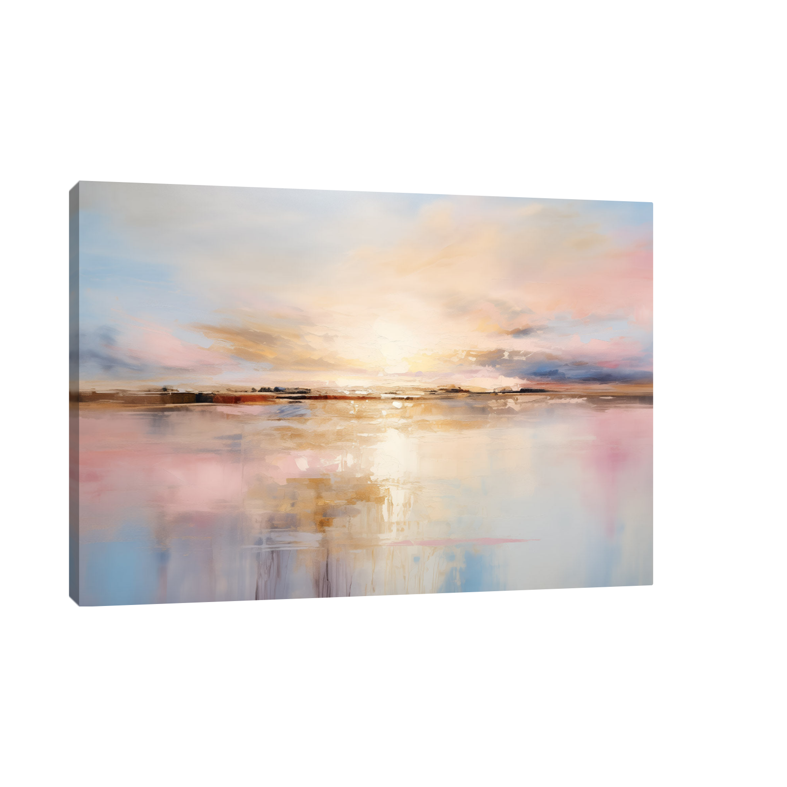 Umetnička slika Zalazak pored mora na platnu - NS Canvas Shop