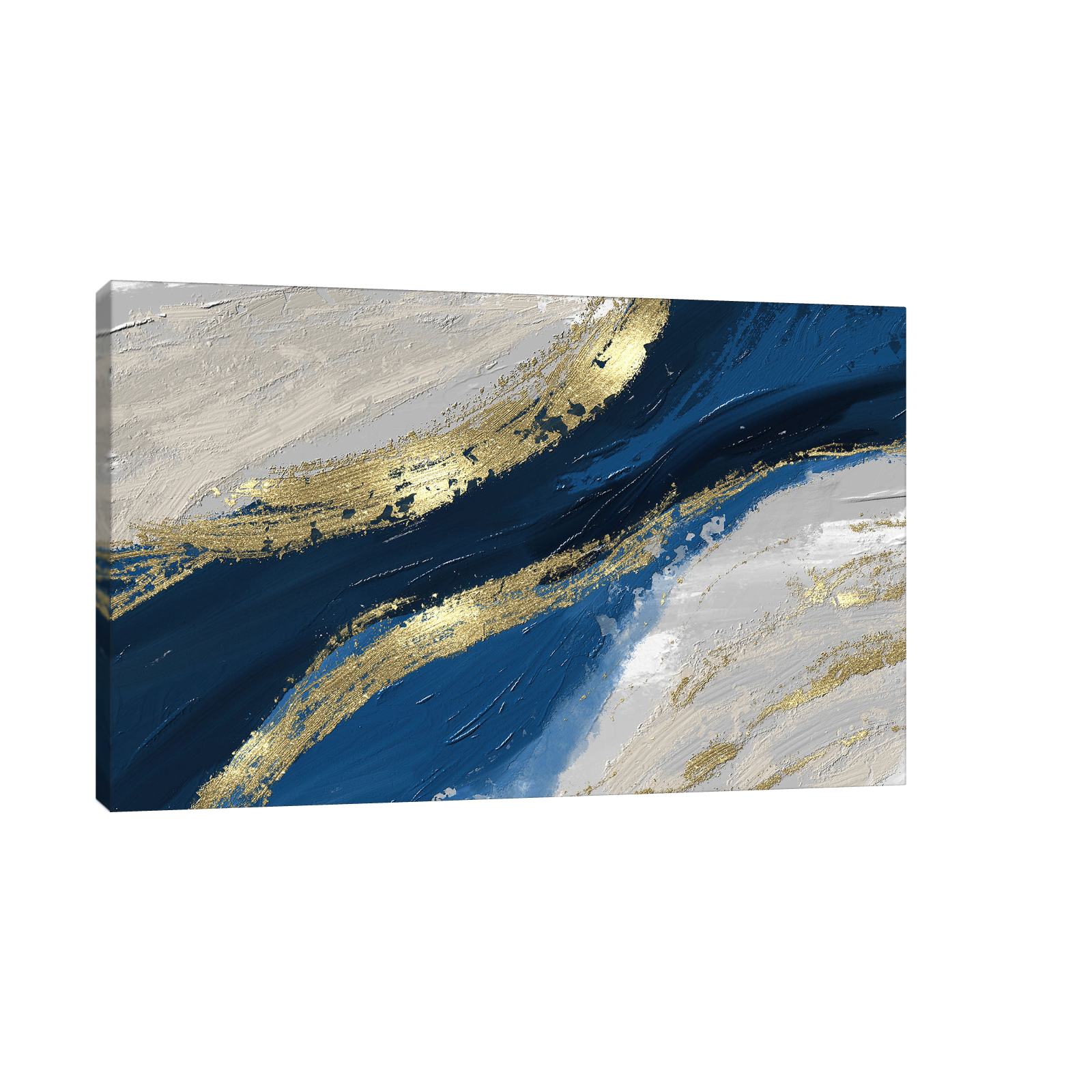 Umetnička slika Zlatna linija na platnu - NS Canvas Shop