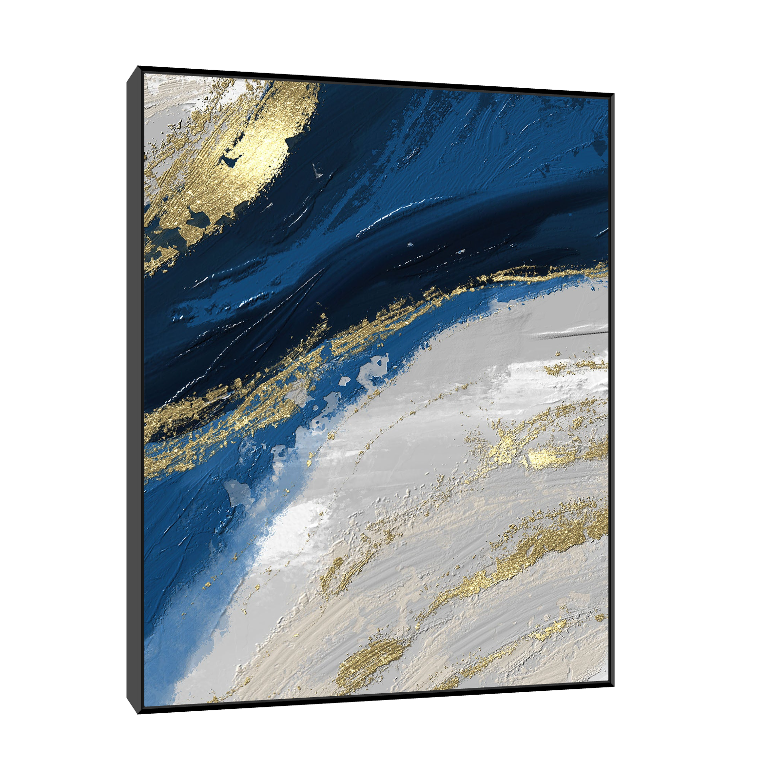 Umetnička slika Zlatna linija II na platnu - NS Canvas Shop