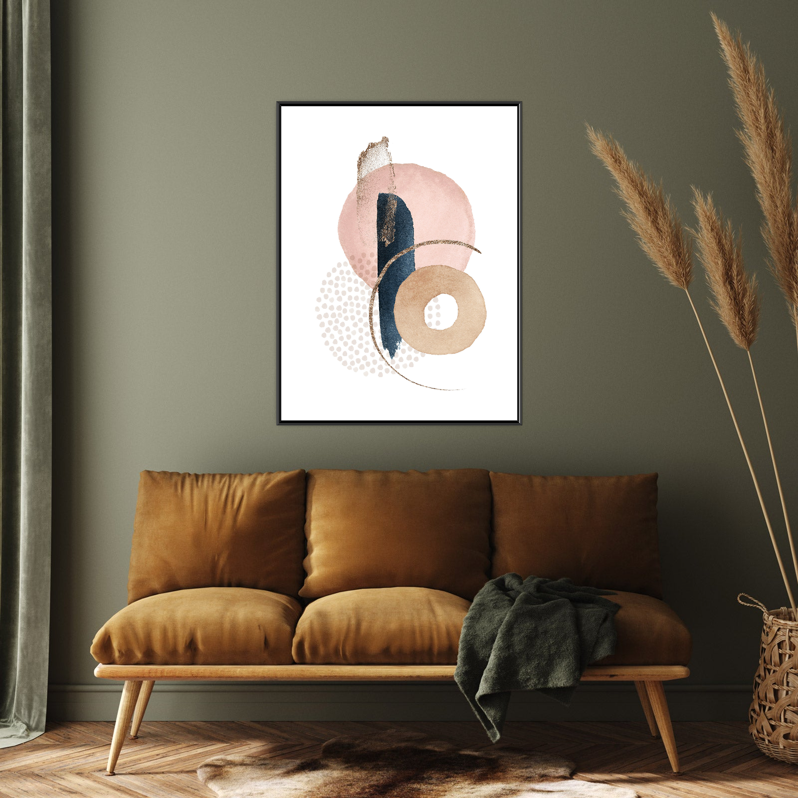 Umetnička slika Zlatna prašina I na platnu - NS Canvas Shop