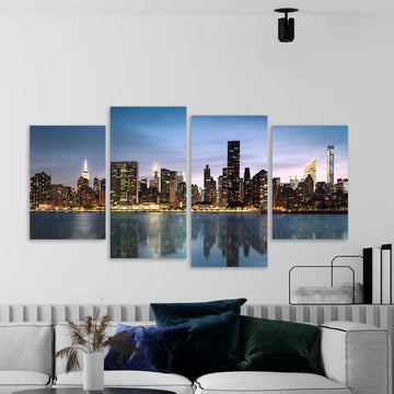 Umetnička slika Slika četiri dela na platnu - NS Canvas Shop