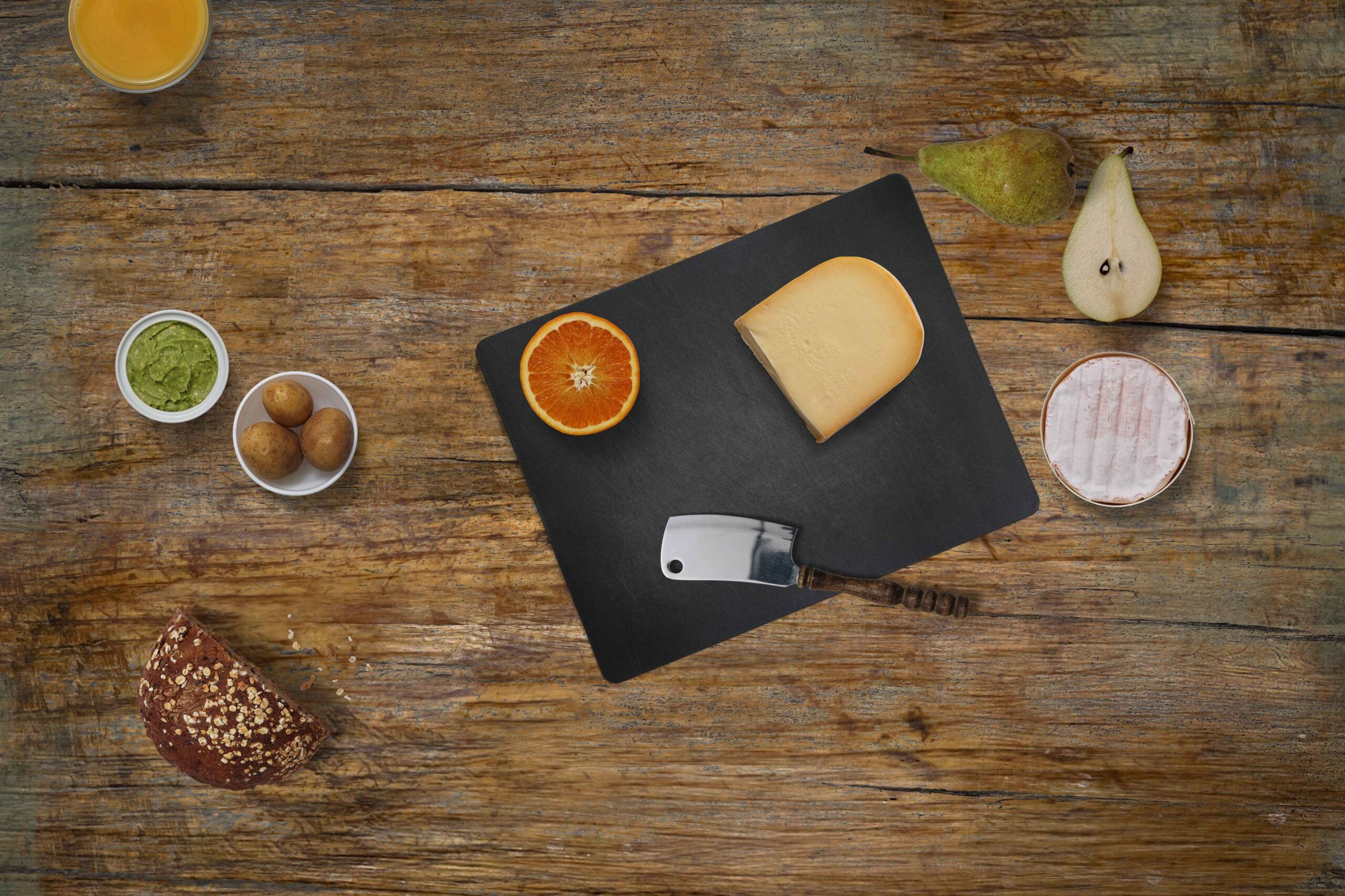 Umetnička slika Grunge brown wooden board na platnu - NS Canvas Shop
