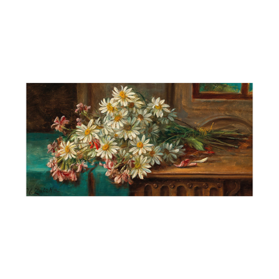 Umetnička slika ​A Bouquet of Daisies, Hans Zatzka na platnu - NS Canvas Shop