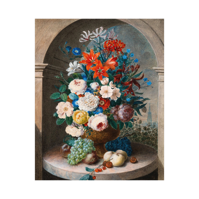 Umetnička slika ​A flower still-life, Joseph August Satory na platnu - NS Canvas Shop