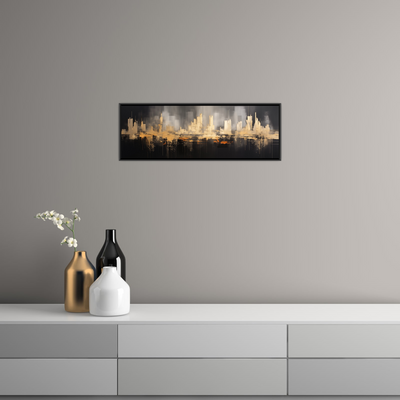 Umetnička slika ​Abstraktna Metropola na platnu - NS Canvas Shop