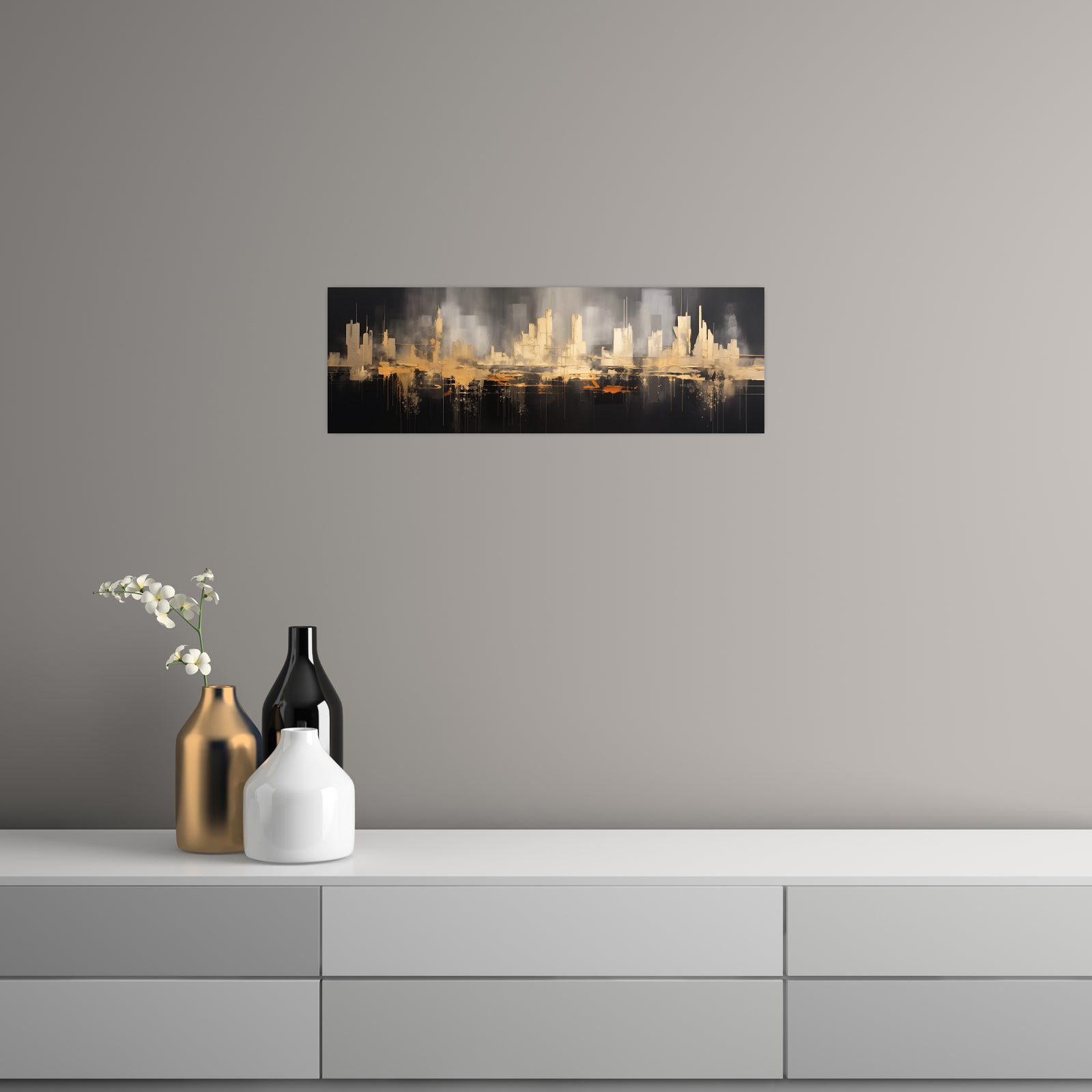 Umetnička slika ​Abstraktna Metropola na platnu - NS Canvas Shop