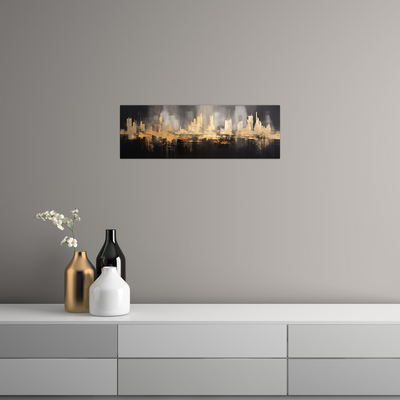 Umetnička slika ​Abstraktna Metropola na platnu - NS Canvas Shop