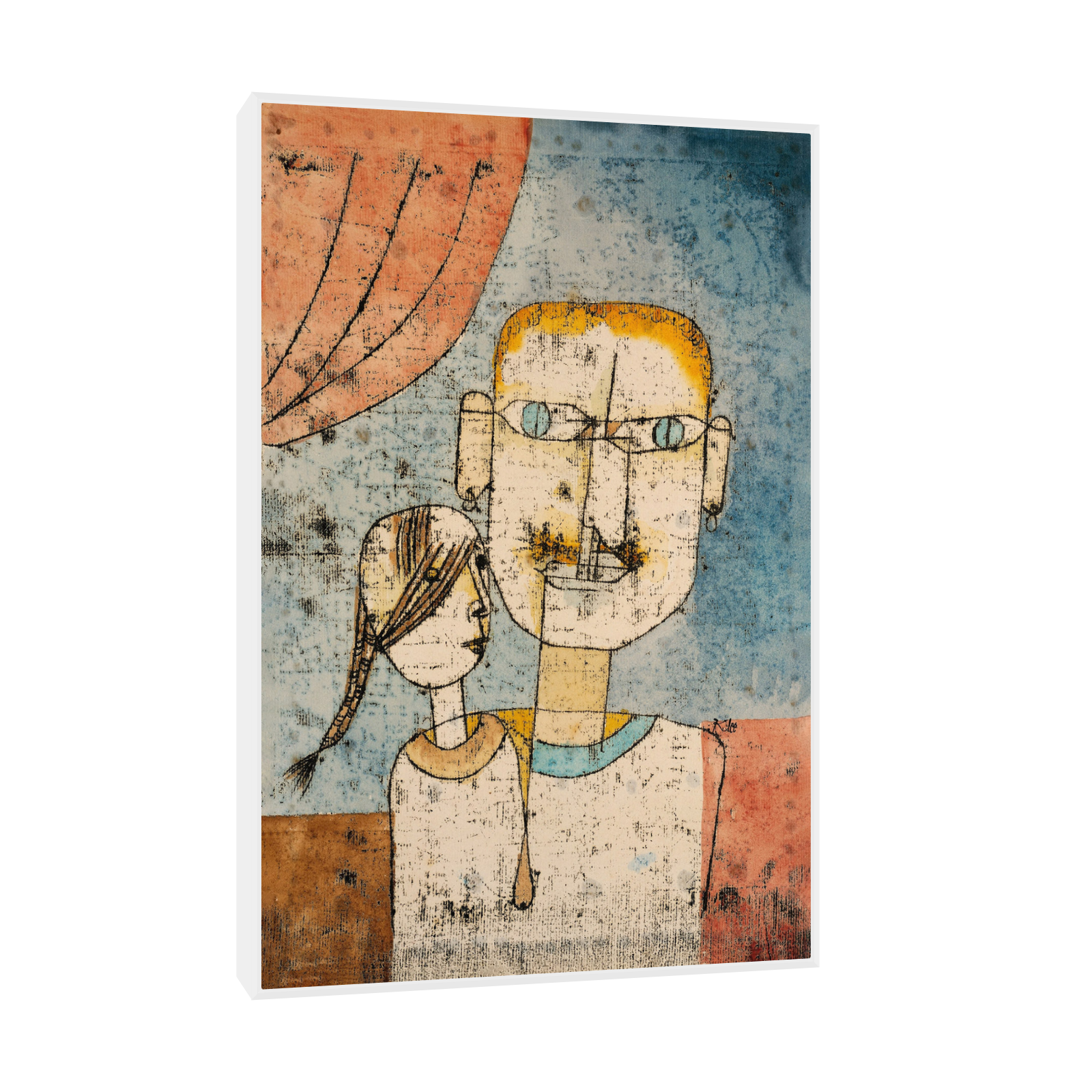Umetnička slika ​Adam and Little Eve, Paul Klee na platnu - NS Canvas Shop