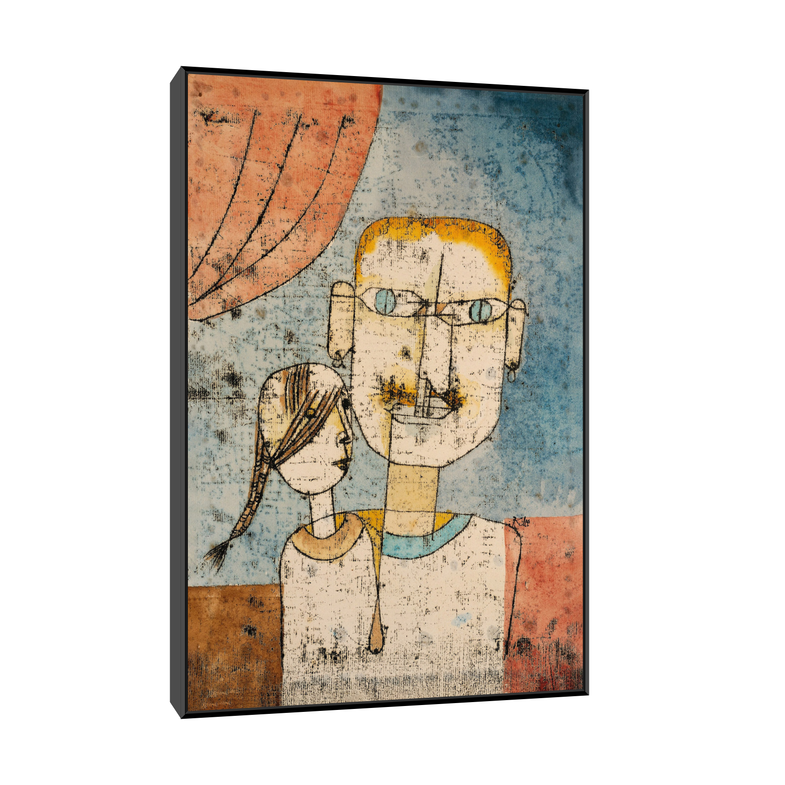 Umetnička slika ​Adam and Little Eve, Paul Klee na platnu - NS Canvas Shop