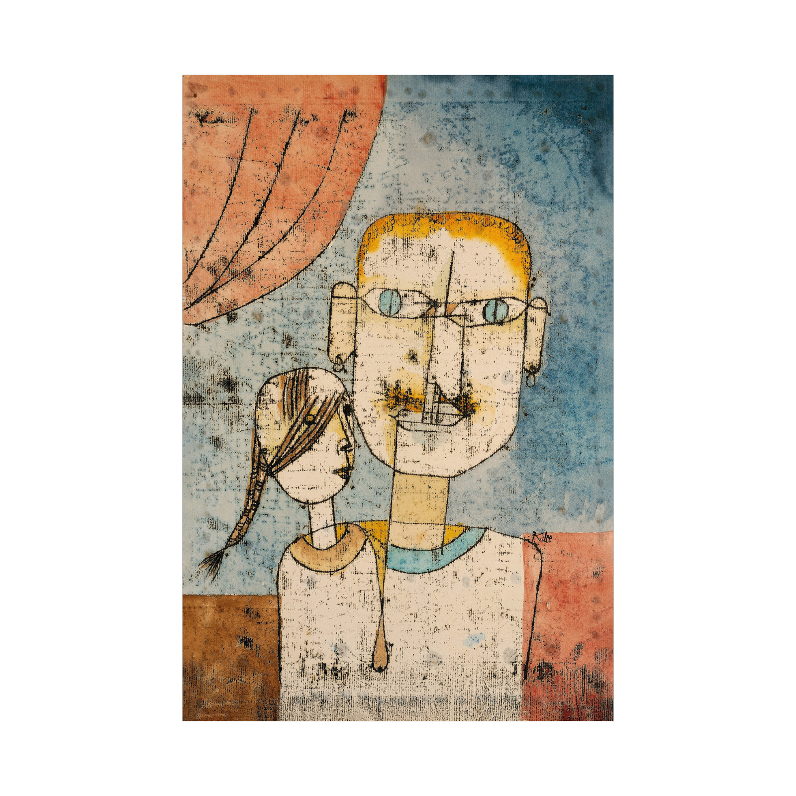 Umetnička slika ​Adam and Little Eve, Paul Klee na platnu - NS Canvas Shop