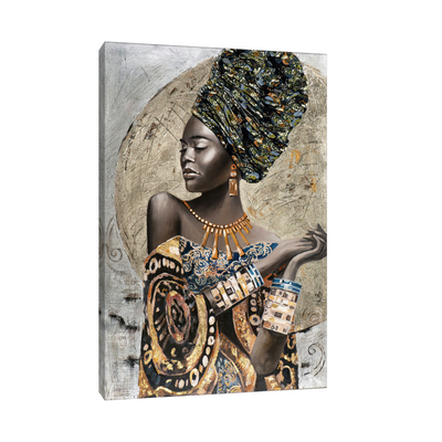 Umetnička slika ​Afrikanka na platnu - NS Canvas Shop