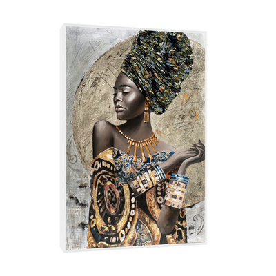 Umetnička slika ​Afrikanka na platnu - NS Canvas Shop