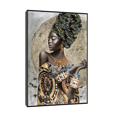 Umetnička slika ​Afrikanka na platnu - NS Canvas Shop