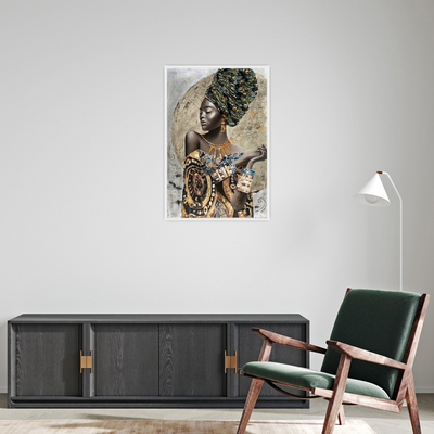 Umetnička slika ​Afrikanka na platnu - NS Canvas Shop