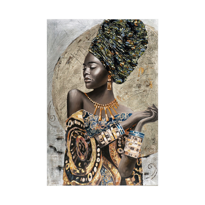 Umetnička slika ​Afrikanka na platnu - NS Canvas Shop