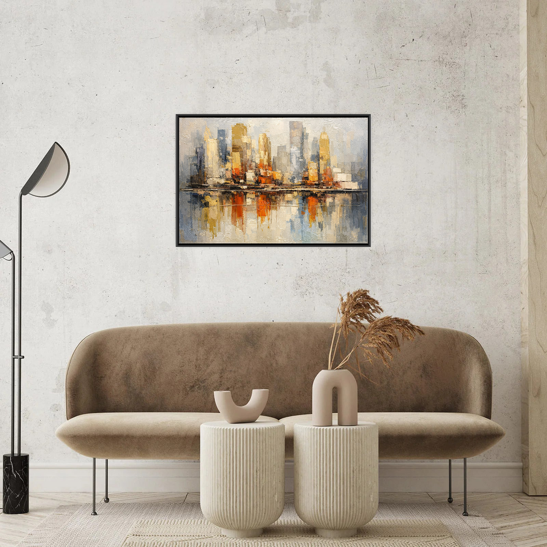 Apstraktna panorama grada