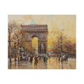 Umetnička slika ​Arc de Triomphe in the Fall, Eugène Galien-Laloue na platnu - NS Canvas Shop