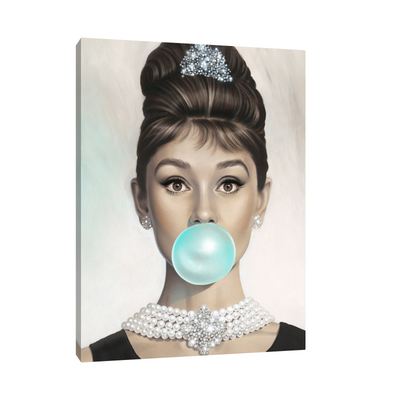 Umetnička slika ​Audrey Hepburn na platnu - NS Canvas Shop