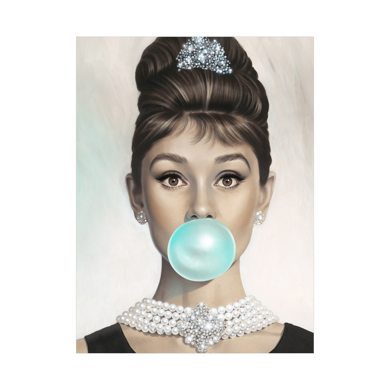 Umetnička slika ​Audrey Hepburn na platnu - NS Canvas Shop