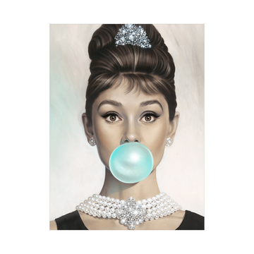 Umetnička slika ​Audrey Hepburn na platnu - NS Canvas Shop