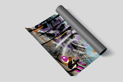 Umetnička slika ​Graffiti Wall Backdrop na platnu - NS Canvas Shop