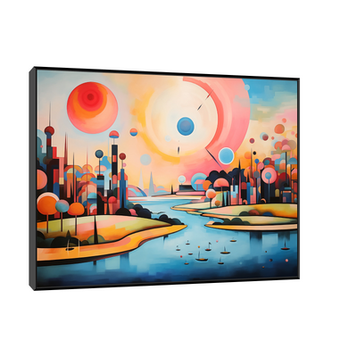 Umetnička slika ​Bajkovit grad na platnu - NS Canvas Shop
