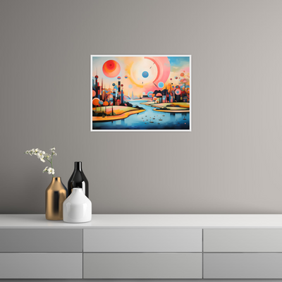Umetnička slika ​Bajkovit grad na platnu - NS Canvas Shop