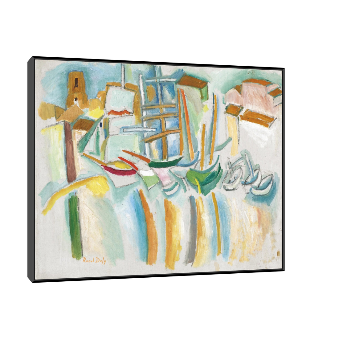 Umetnička slika ​Bateaux et barques aux Martigues, Raoul Dufy na platnu - NS Canvas Shop