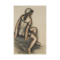 Umetnička slika ​Bathing Girl, Antonin Procházka na platnu - NS Canvas Shop