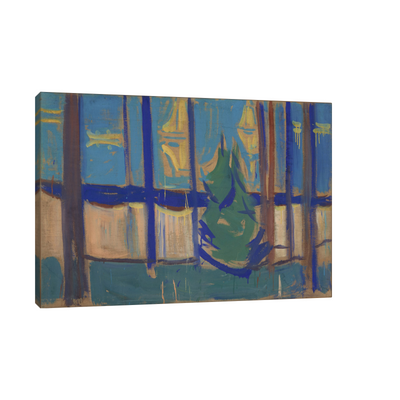 Umetnička slika ​Beach Landscape with Trees and Boats, Edvard Munch na platnu - NS Canvas Shop