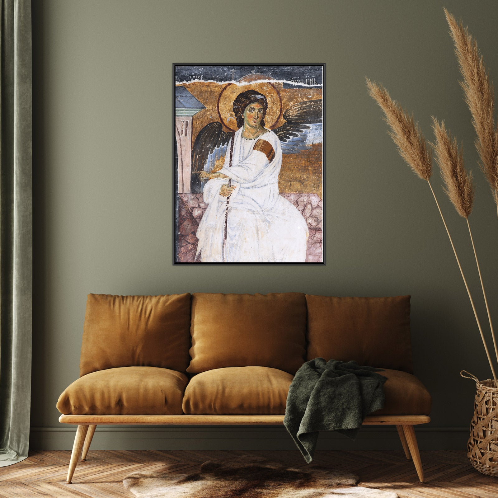 Umetnička slika ​Beli Anđeo na platnu - NS Canvas Shop