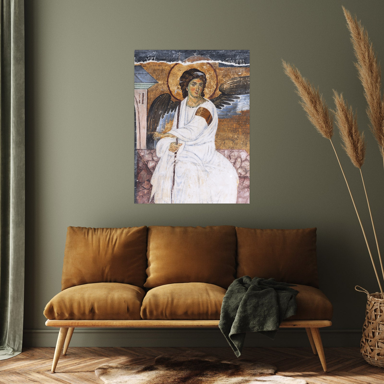 Umetnička slika ​Beli Anđeo na platnu - NS Canvas Shop