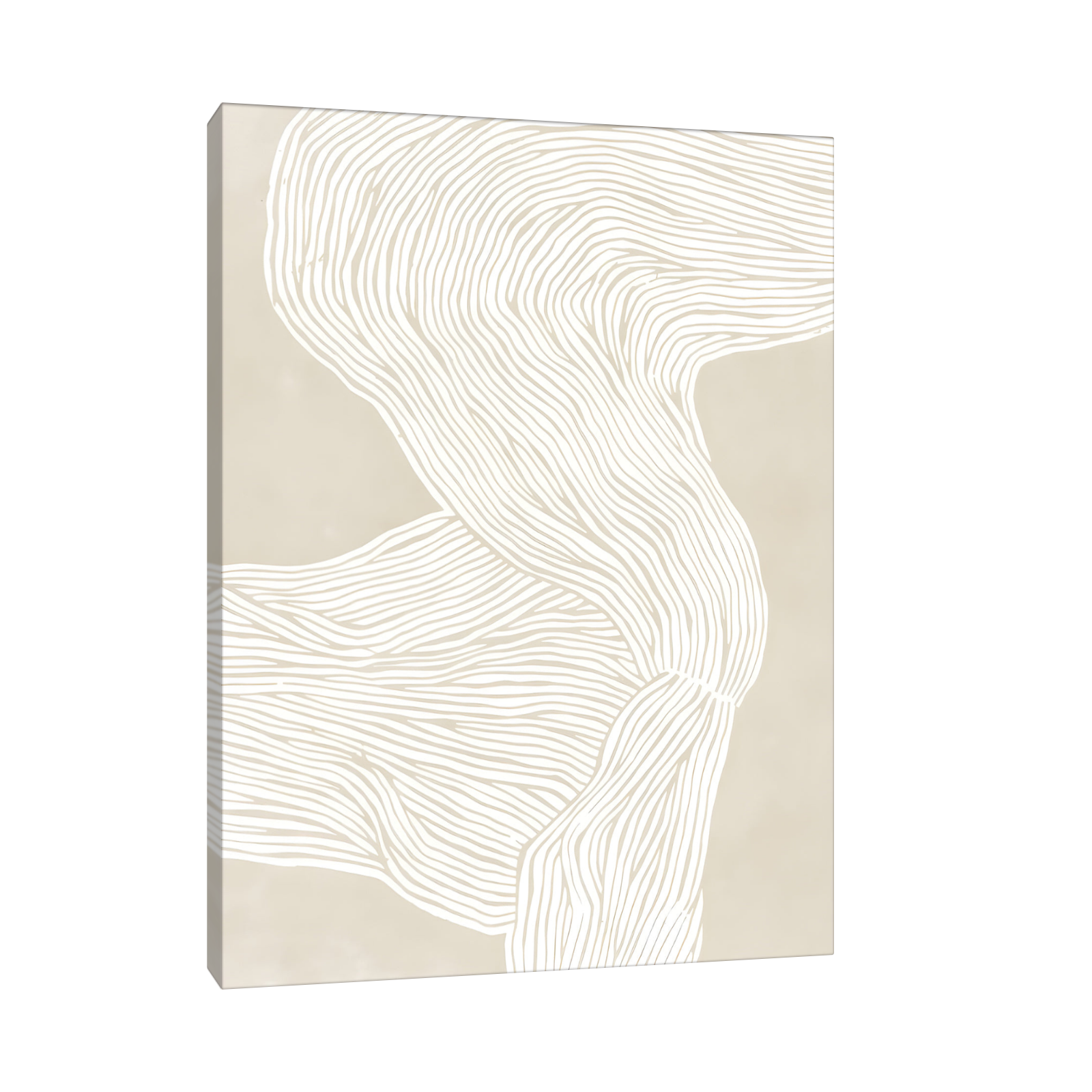 Bež apstraktna linijska ilustracija