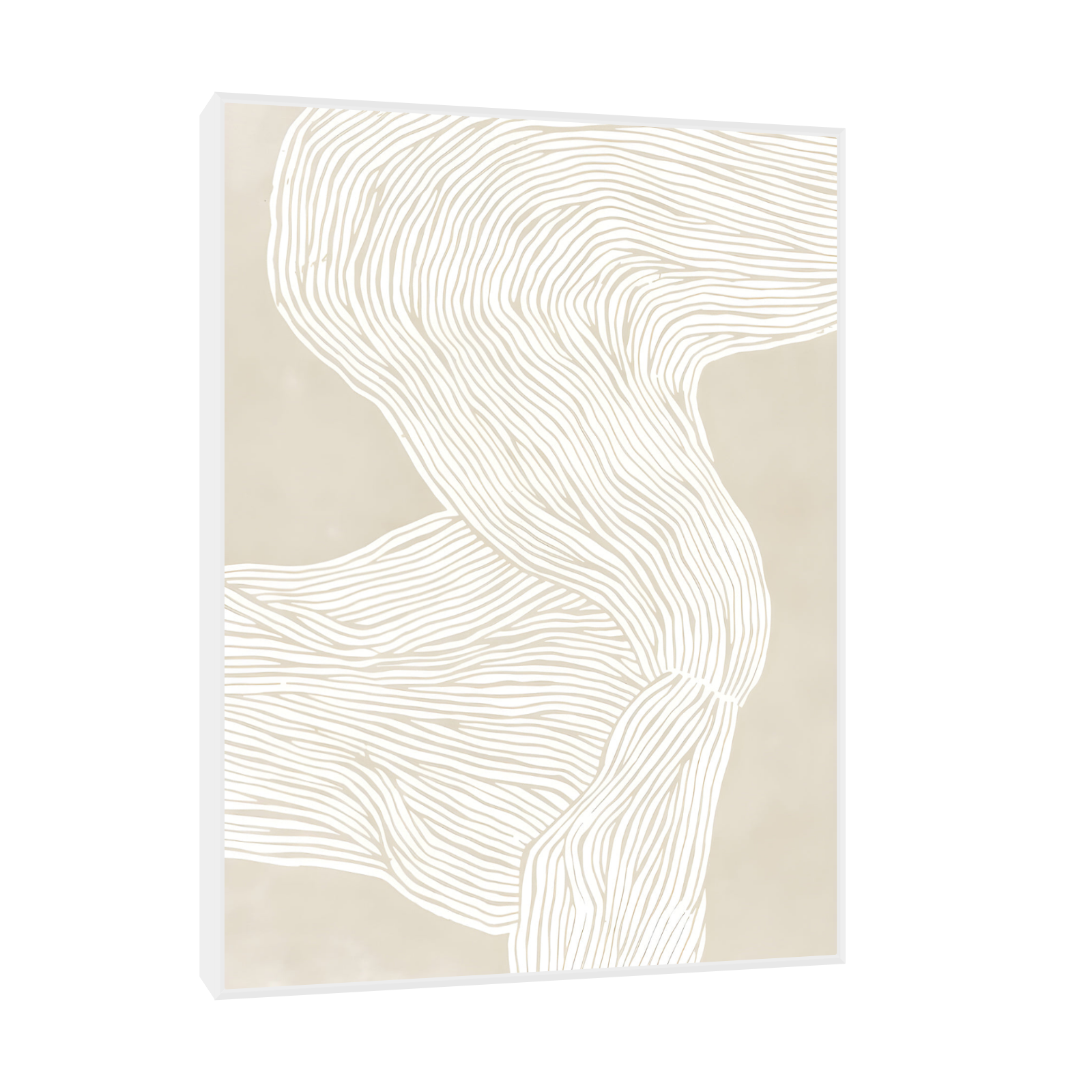 Bež apstraktna linijska ilustracija