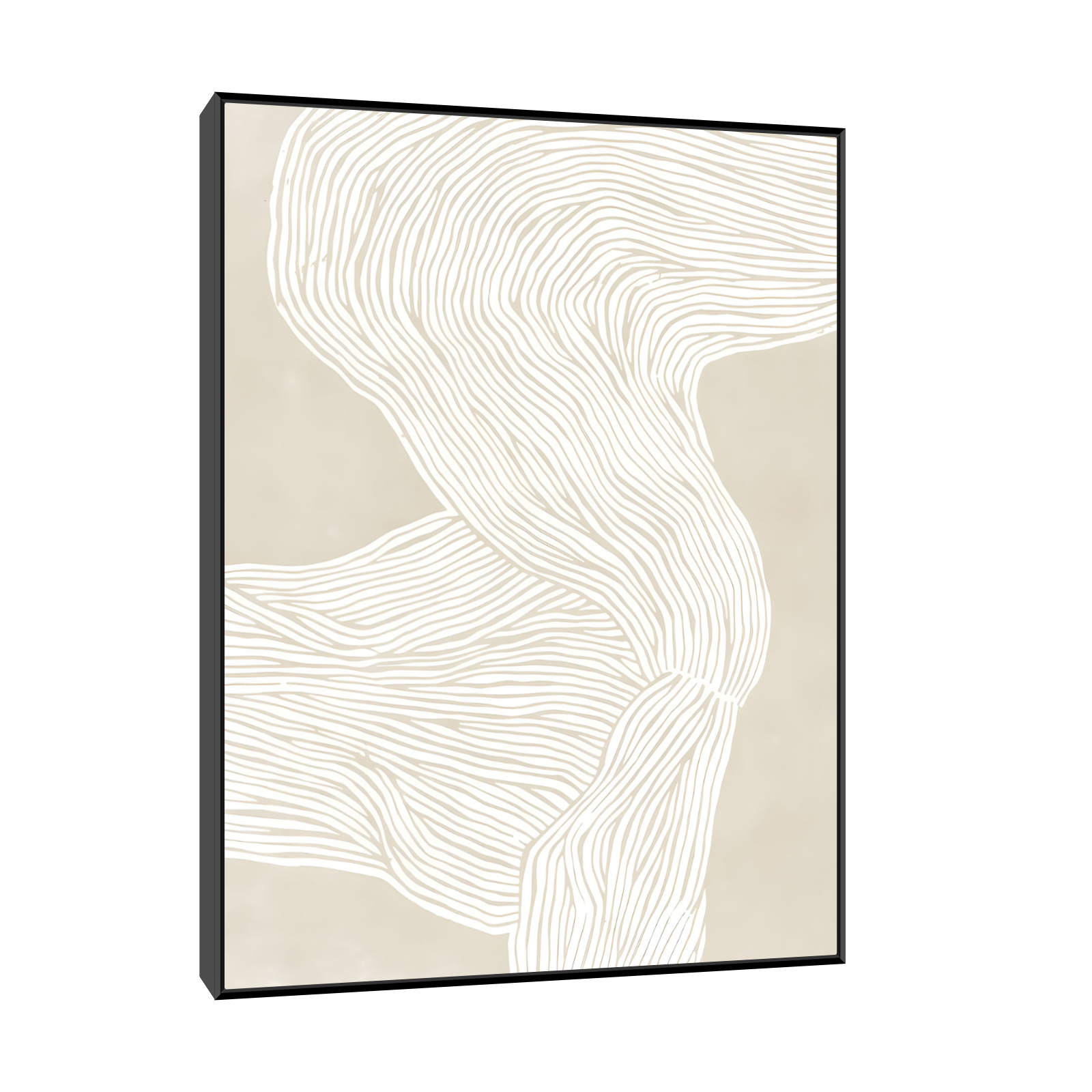 Bež apstraktna linijska ilustracija