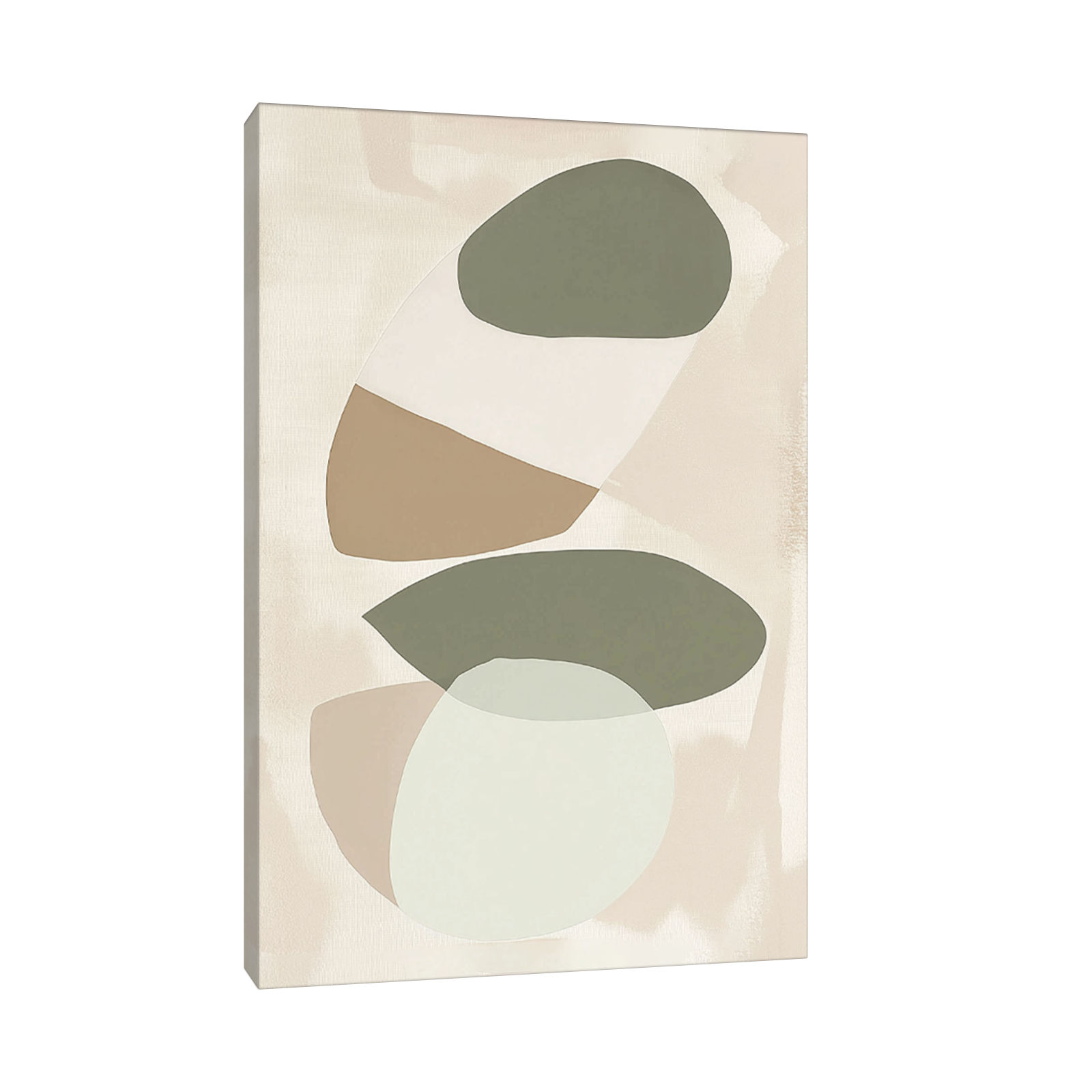 Bež i zelena apstrakcija