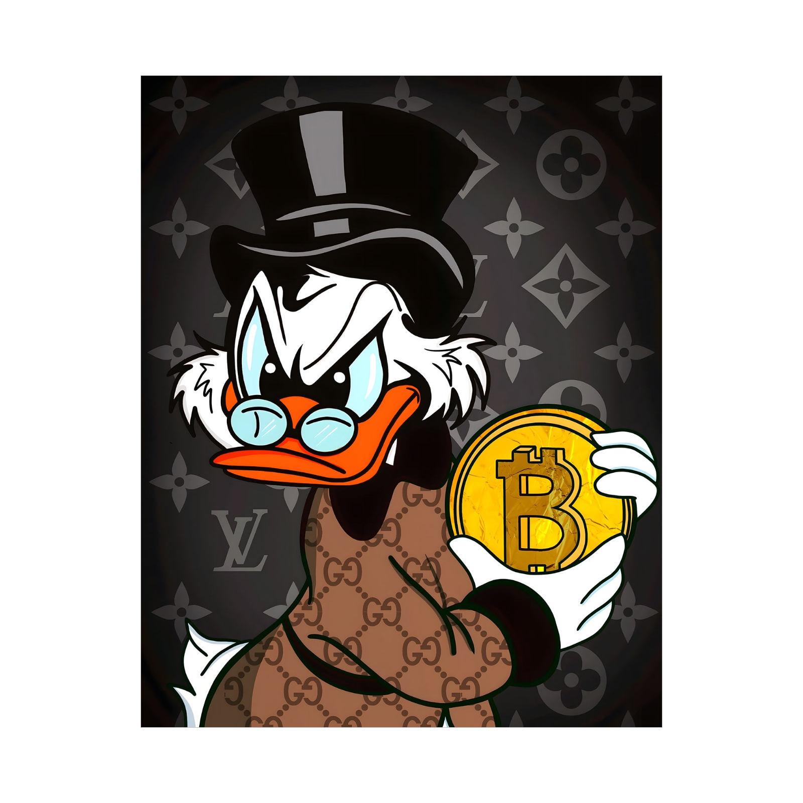 Bitcoin Duck – Luksuzni Pop Art u Kripto Stilu