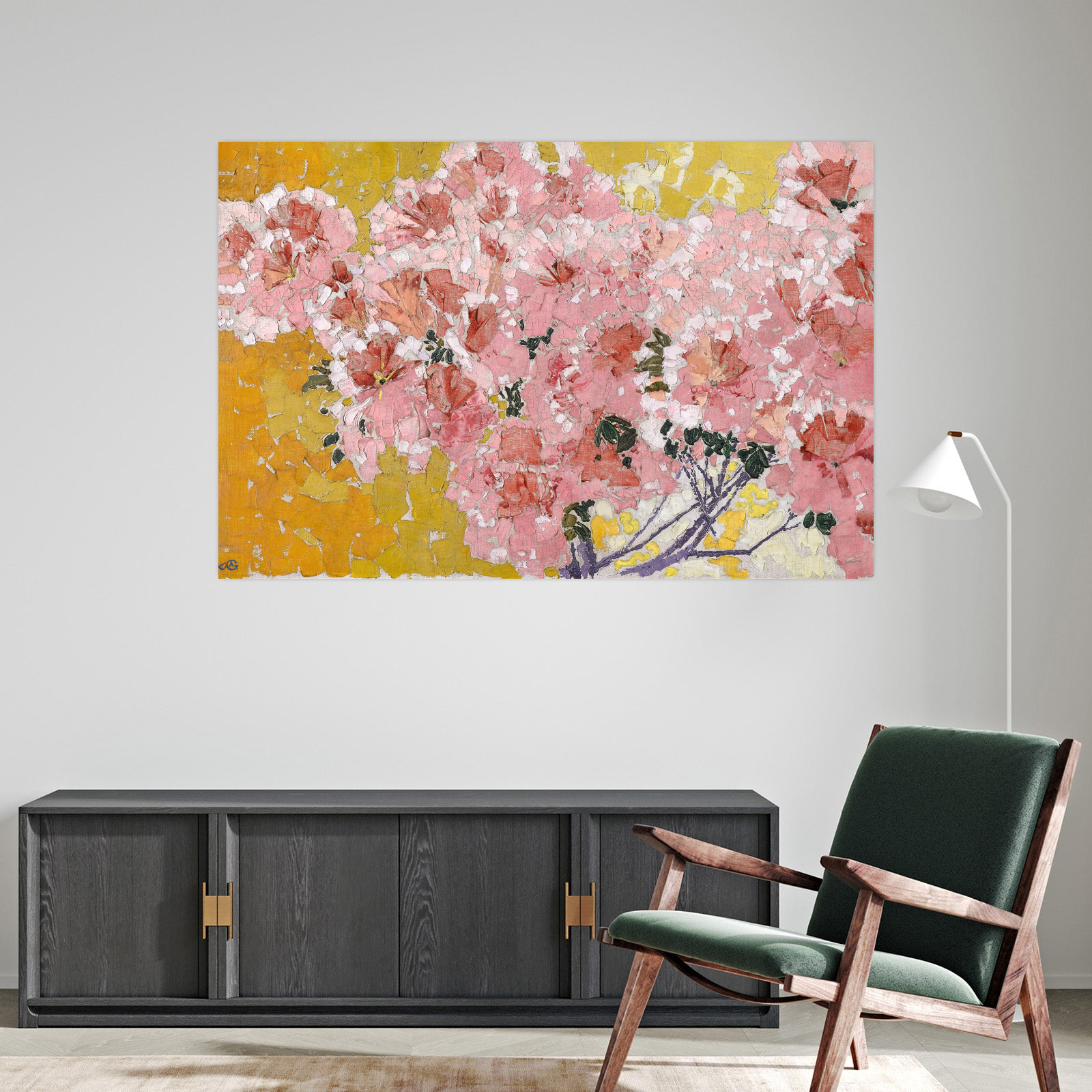 Umetnička slika ​Blooming azaleas, Augusto Giacometti na platnu - NS Canvas Shop