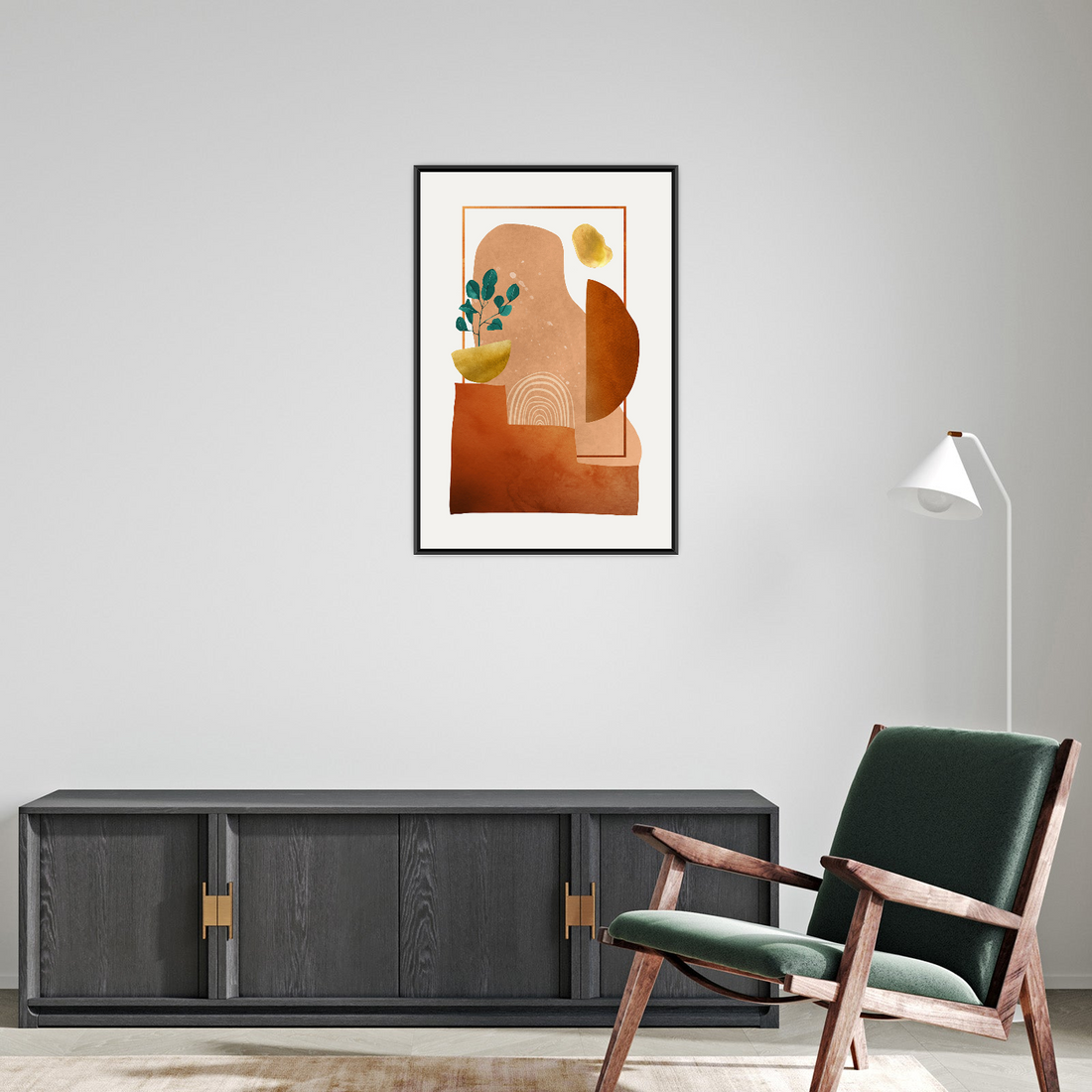 Boho Mirage – Minimalistička apstraktna umetnost u toplim tonovima