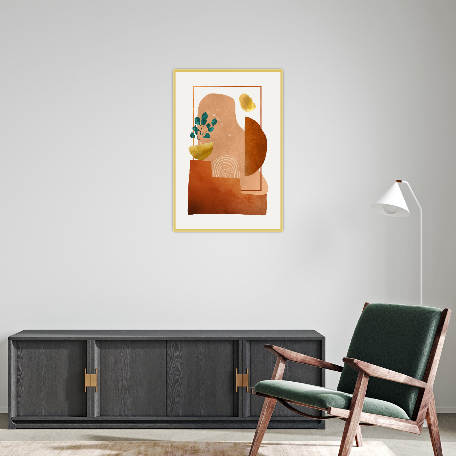 Boho Mirage – Minimalistička apstraktna umetnost u toplim tonovima